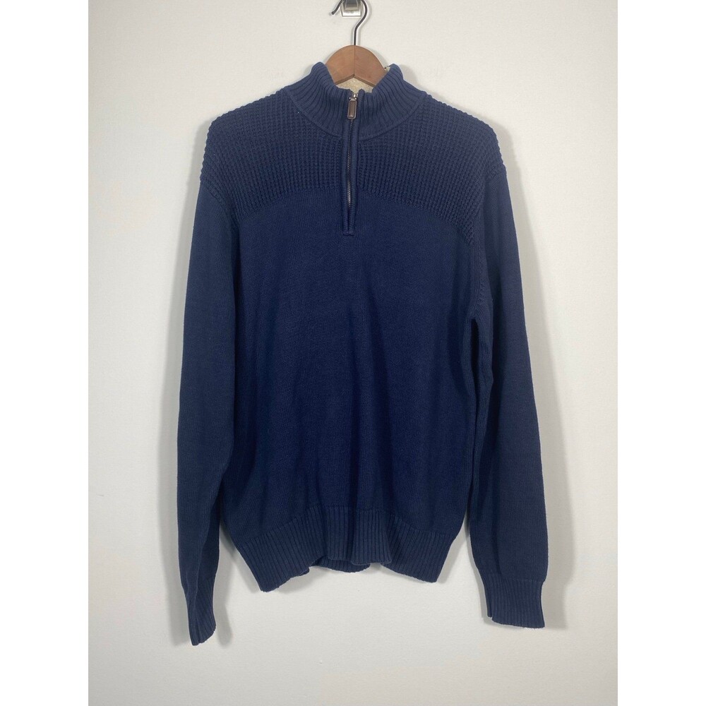 Field & Stream Men’s 1/4 Zip Sweater – Navy Blue, Size XL